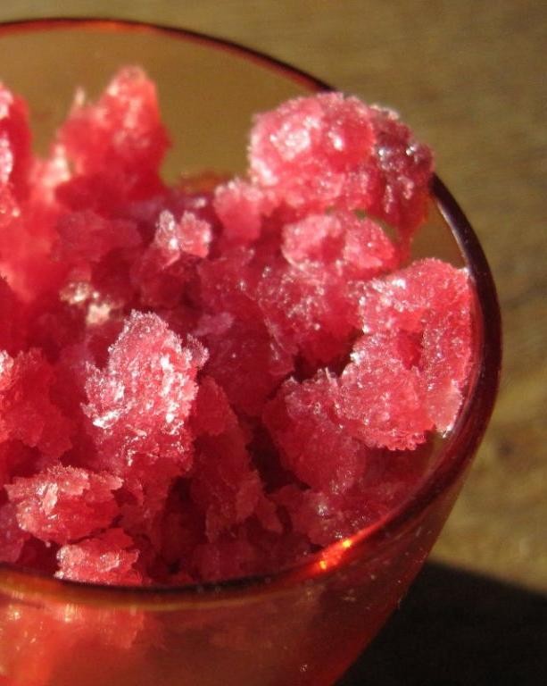 Pomegranate Juice Granita