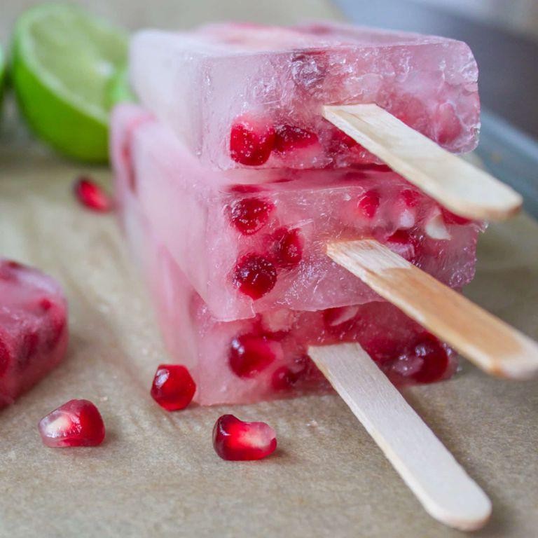 Pomegranate Juice Popsicles