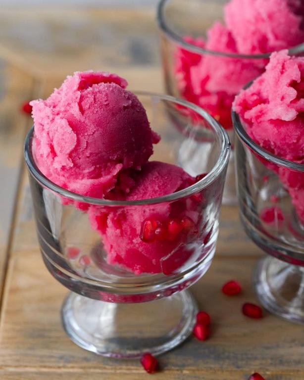 Pomegranate Juice Sorbet