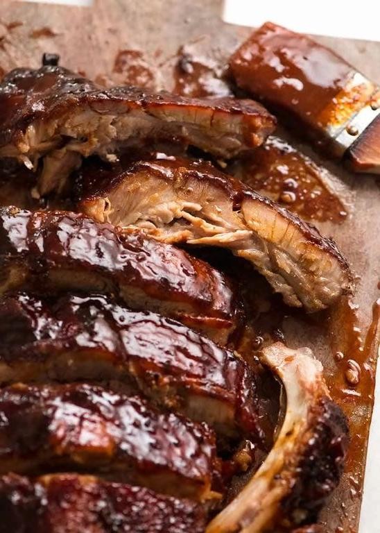 Pork Rib Roast with BBQ Sauce