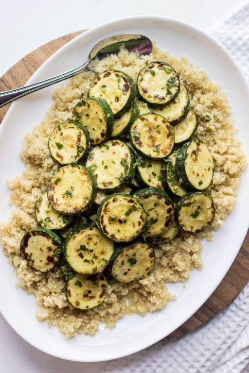 Quinoa with Roasted Zucchini