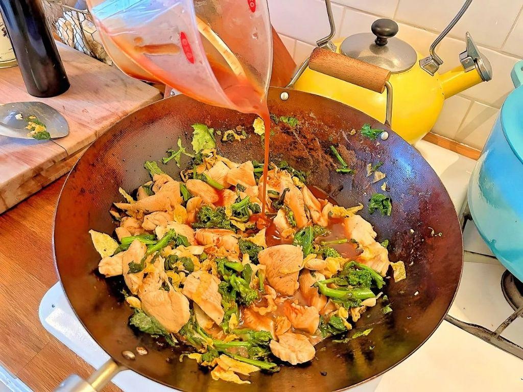Rapini and Chicken Stir Fry