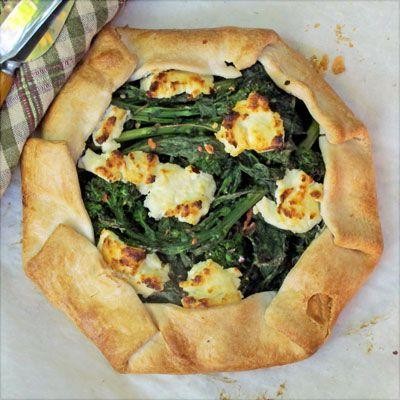 Rapini and Goat Cheese Tart