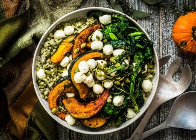 Rapini and Pumpkin Seed Salad