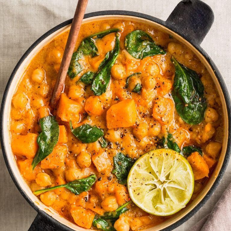 Rapini and Sweet Potato Curry