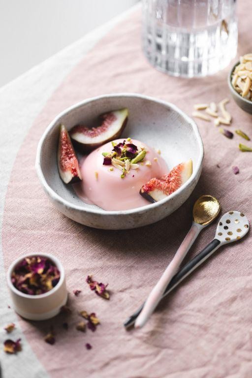 Rose Water Panna Cotta