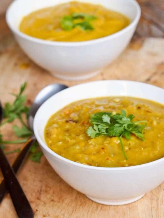 Savory Apple and Lentil Soup