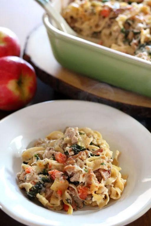 Savory Apple and Pancetta Pasta