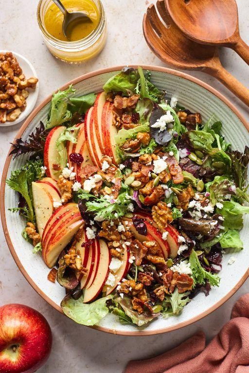 Savory Apple and Walnut Salad