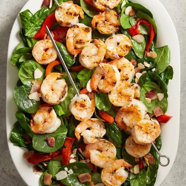Shrimp and Spinach Salad
