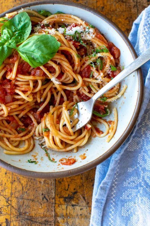 Spaghetti with Marinara Sauce