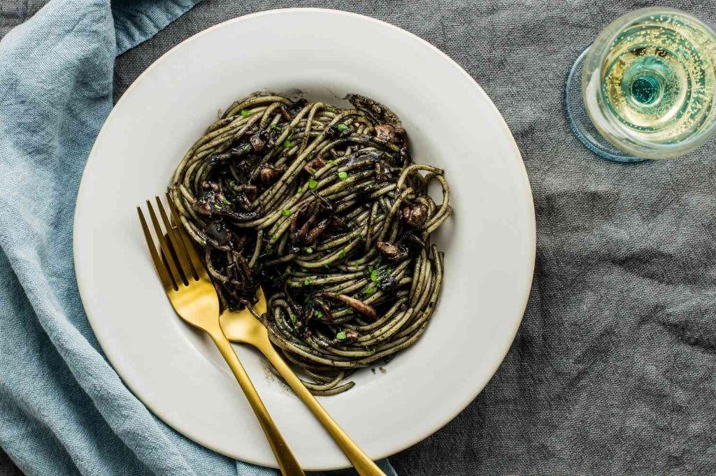 Spaghetti with Squid Ink Sauce