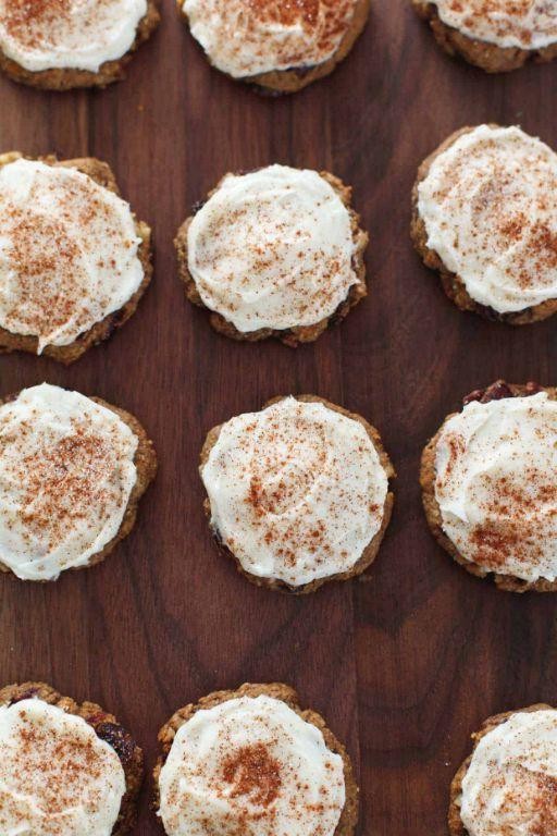 Spiced Persimmon Cookies with Cream Cheese Frosting