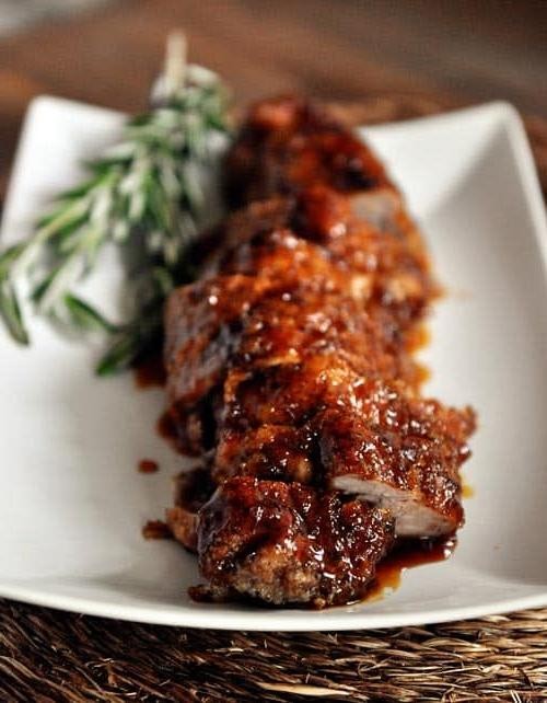 Spicy Maple Glazed Pork Rib Roast