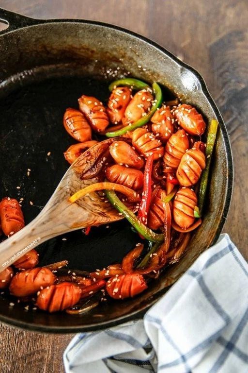 Spicy Vienna Sausage Stir Fry