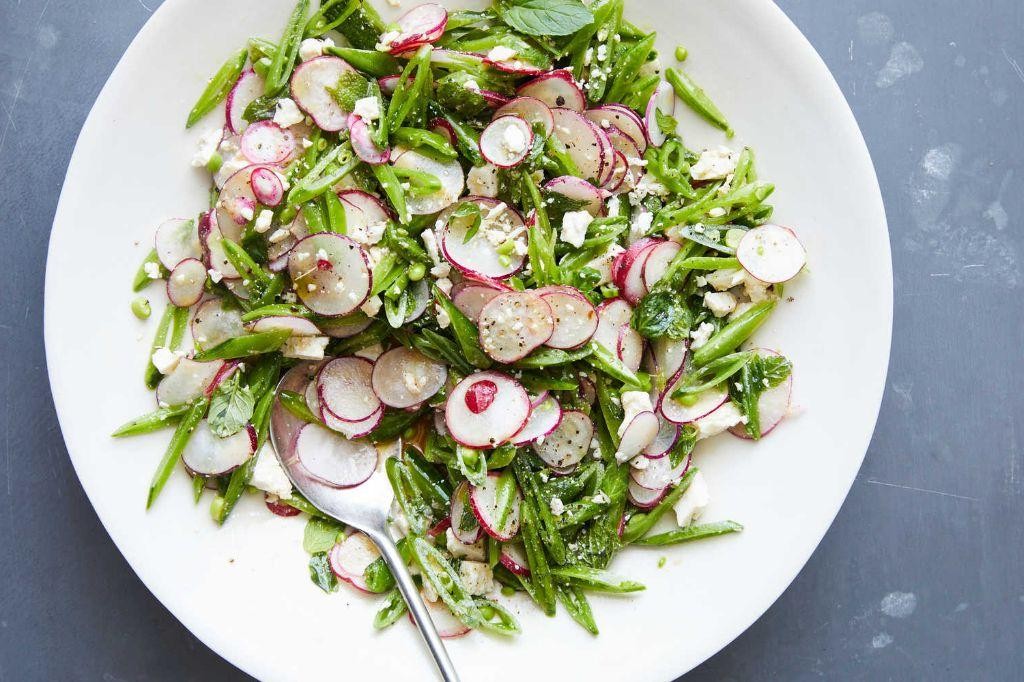 Sugar Snap Peas and Radish Salad with Mint