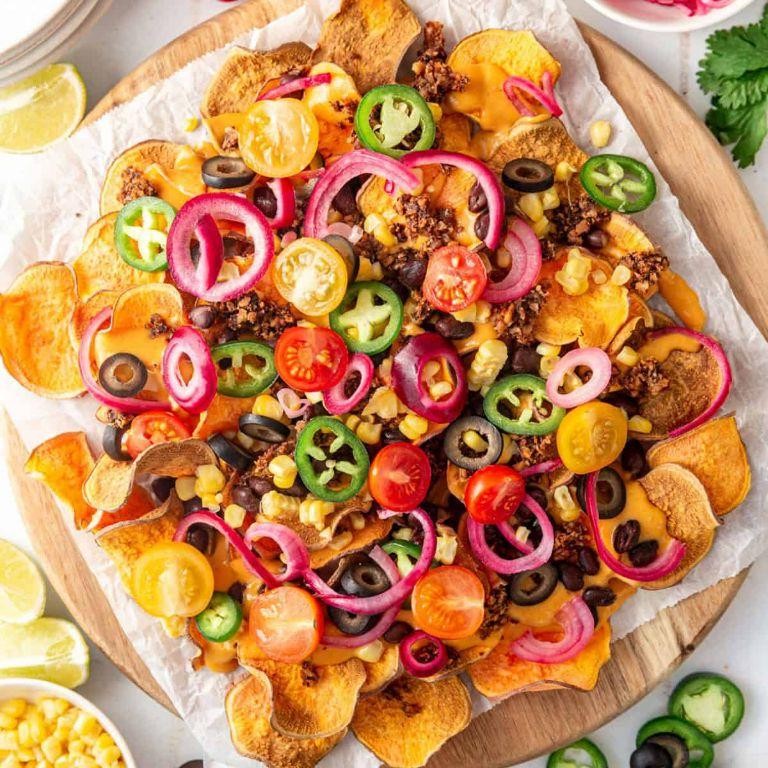 Sweet Potato Air Fryer Nachos