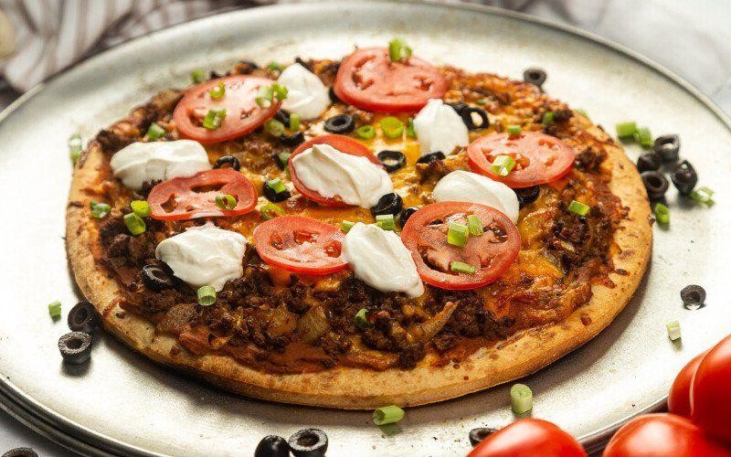 Taco Meat Pizza