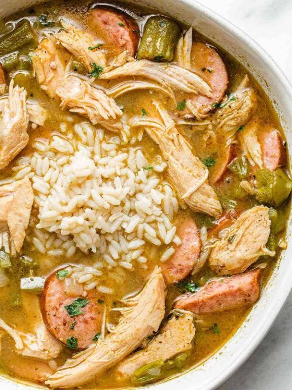 Turkey Gumbo with Smoked Sausage