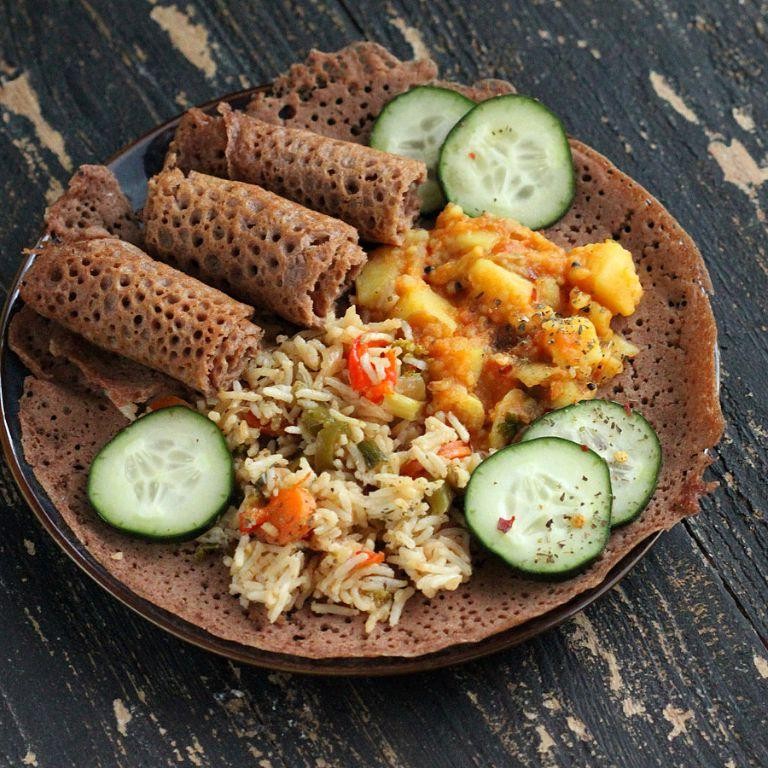 Vegan Injera Bread