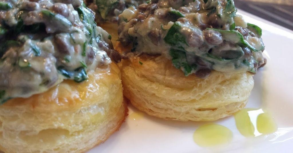 Vegetarian Volauvent with Lentils