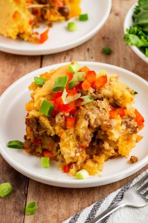 Vienna Sausage Cornbread Casserole