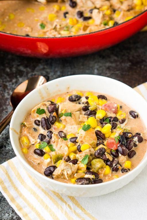 White Chicken Chili with Black Beans