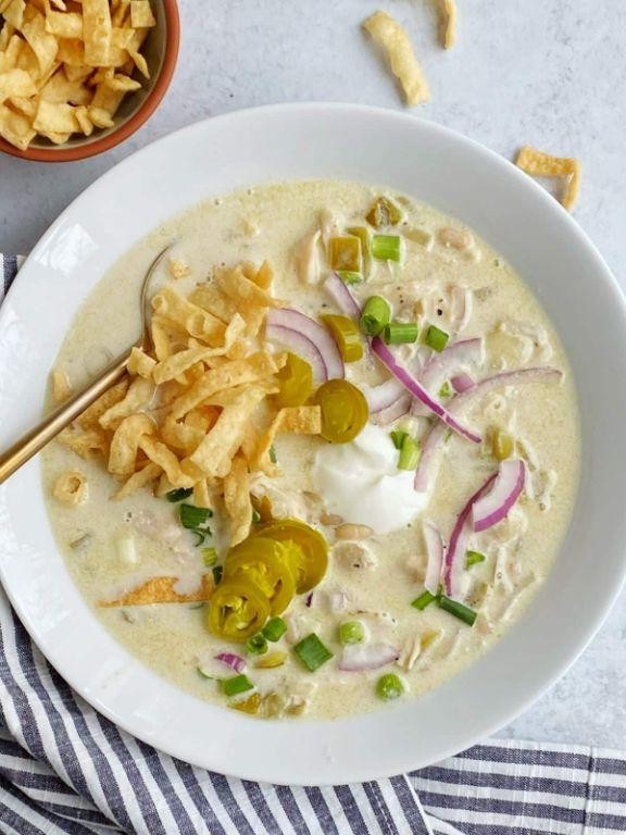 White Chicken Chili with Coconut Milk