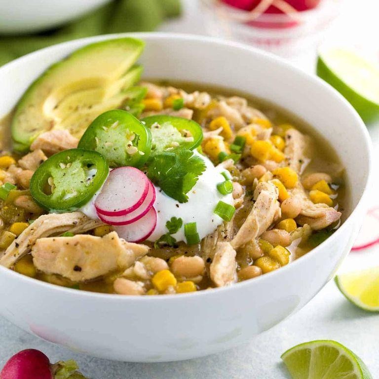 White Chicken Chili with Jalapenos