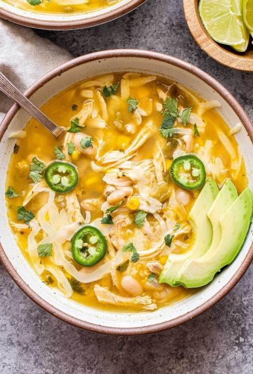 White Chicken Chili with Lime