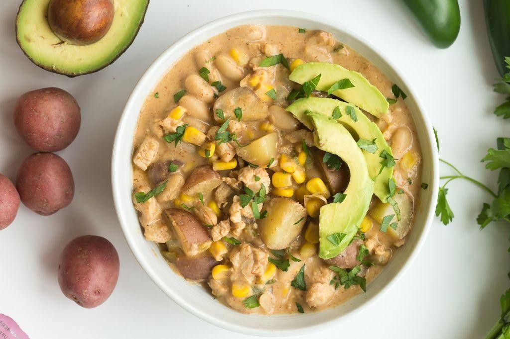White Chicken Chili with Potatoes