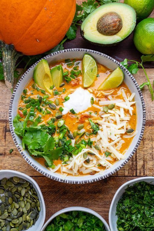 White Chicken Chili with Pumpkin