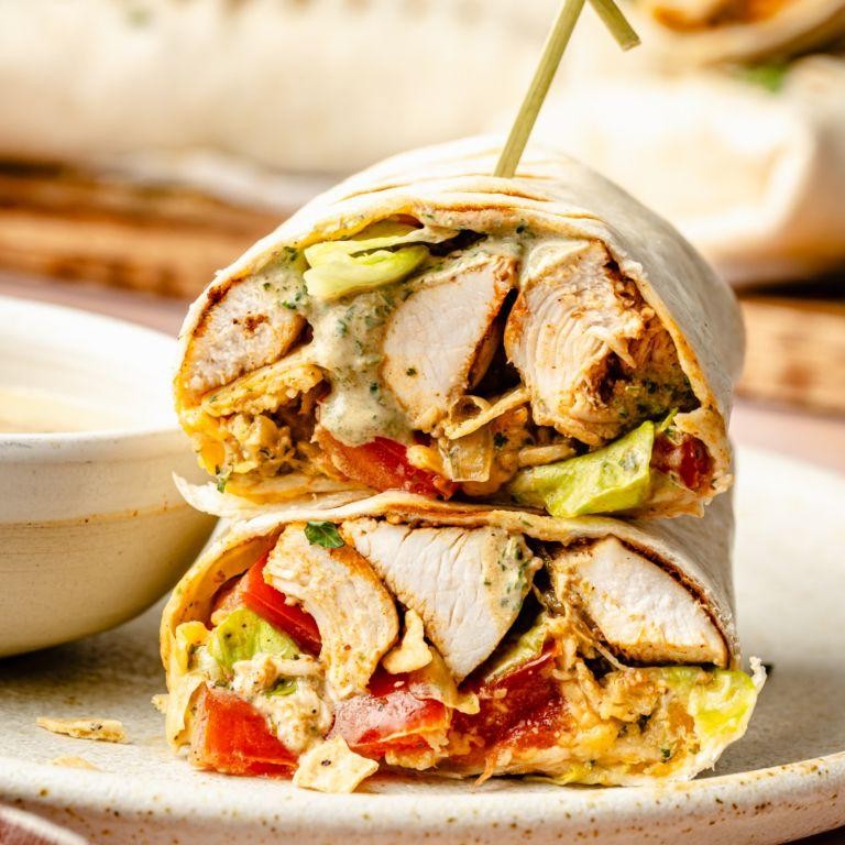 Zesty Chipotle Mexican Grill Chicken Wraps