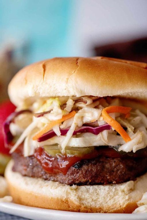 Zesty Hamburger and Cabbage Slaw